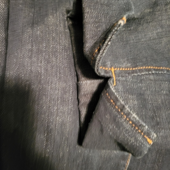 Liz Claiborne Jeans, Jacket Dark Blue Denim, Size Petite 3X - Picture 8 of 13